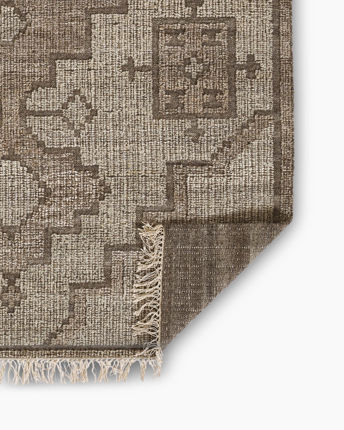 Nilo Handwoven Wool Rug - 3'6" x 5'6" / Brown