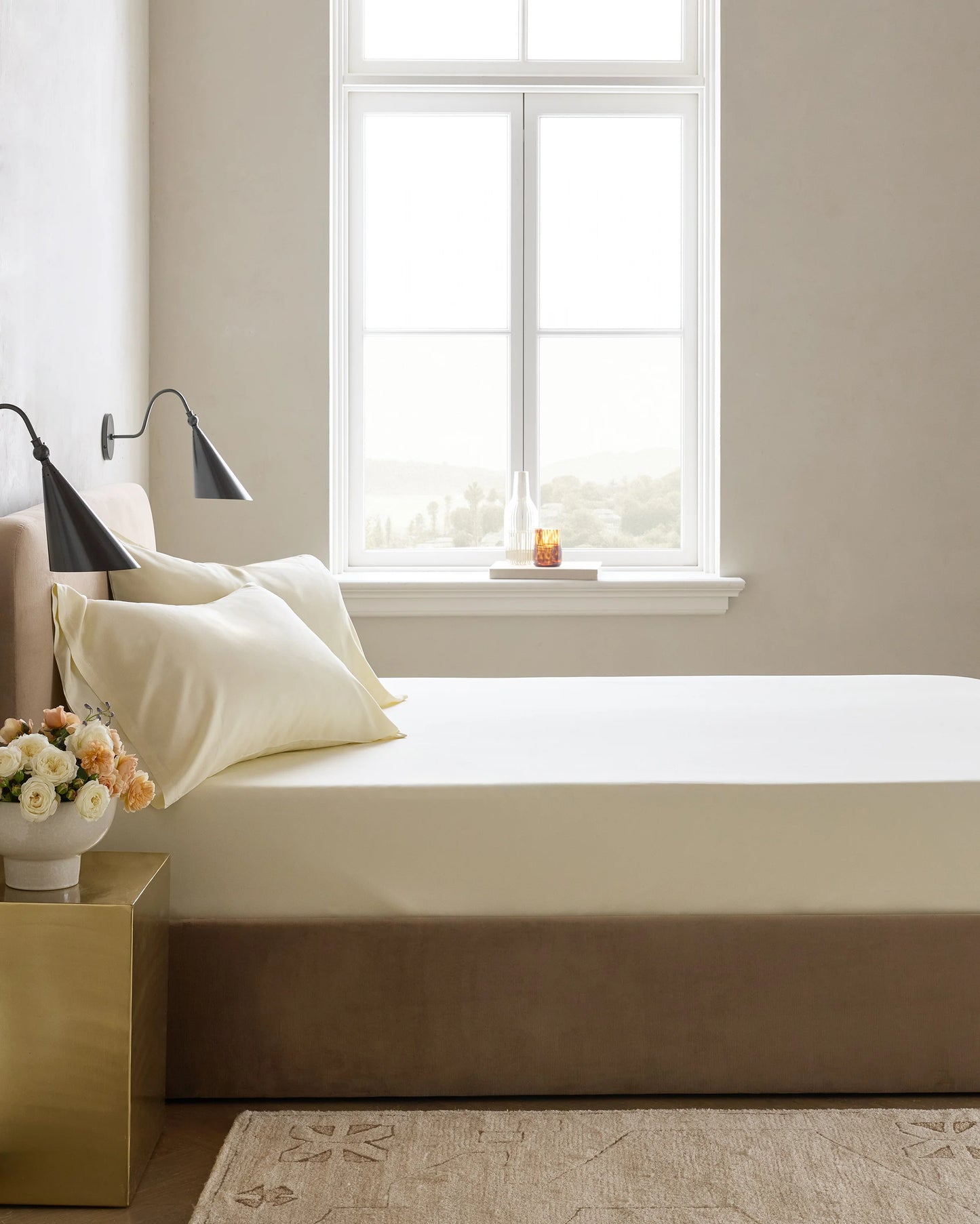 Bamboo Fitted Sheet Set - Twin / Sand
