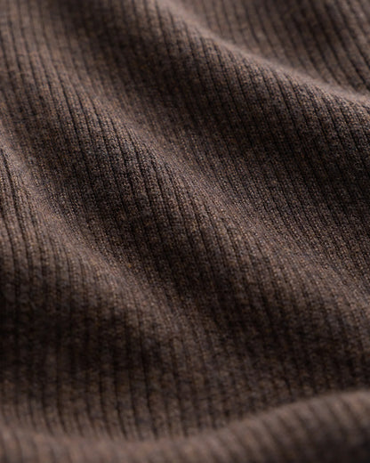 Cotton Cashmere Maternity and Nursing V-Neck Tank - XS / Mocha Heather