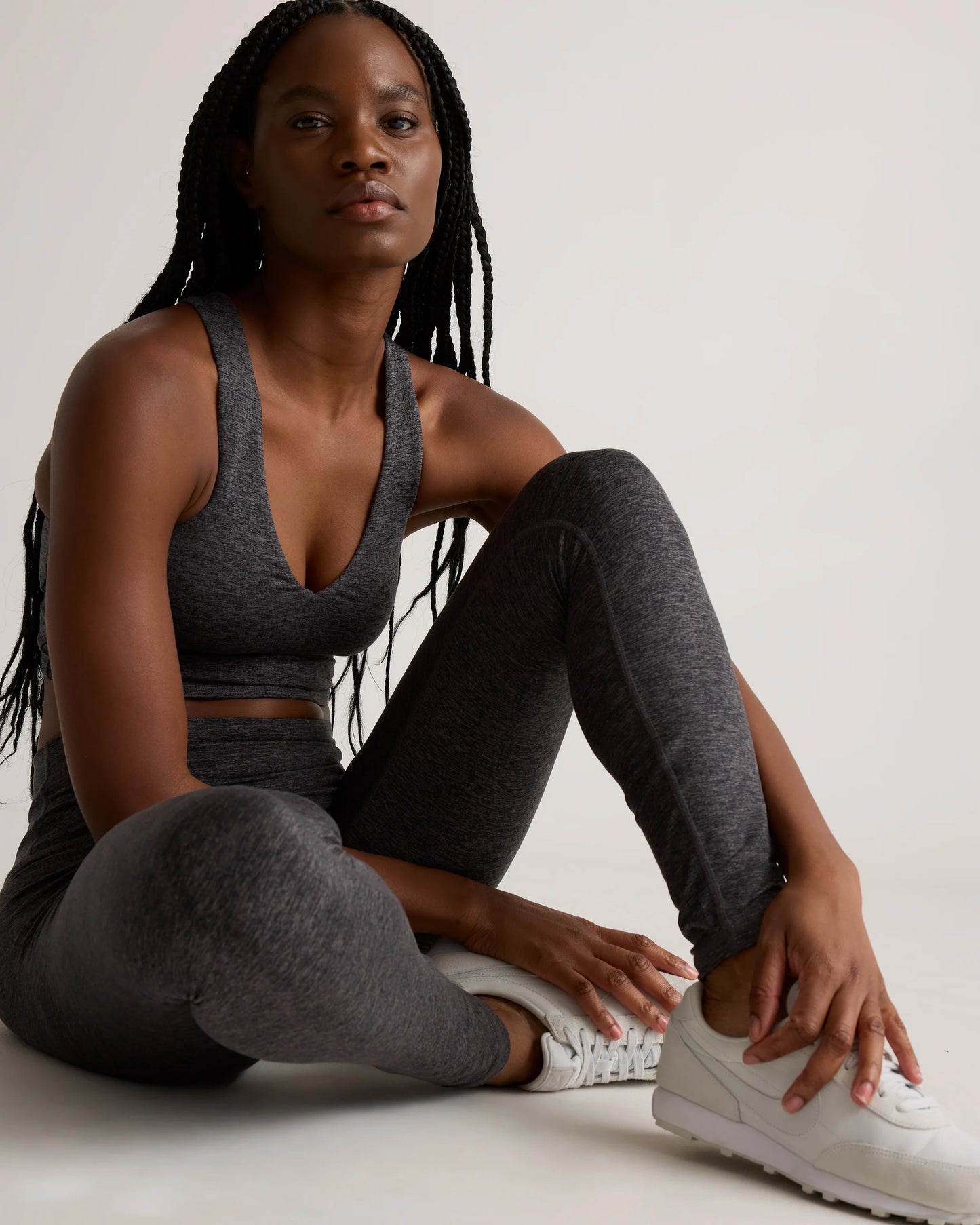 Ultra-Soft High-Rise Legging - XS / Heather Oatmeal