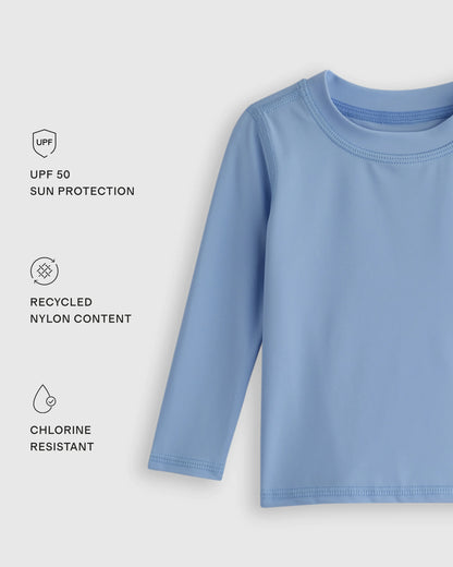 Sunsafe Rash Guard, Swim Trunks & Hat Set - 0-3M / Palms