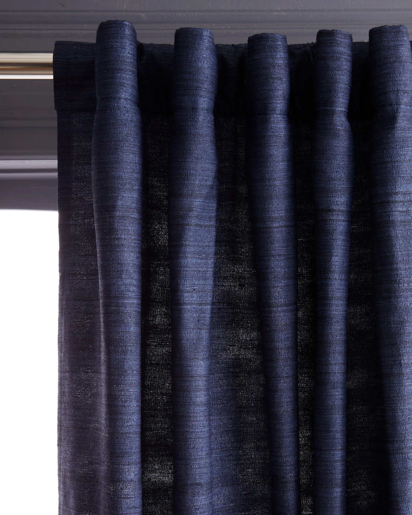 Raw Silk Curtain - Single Panel - 48x84 / Ivory