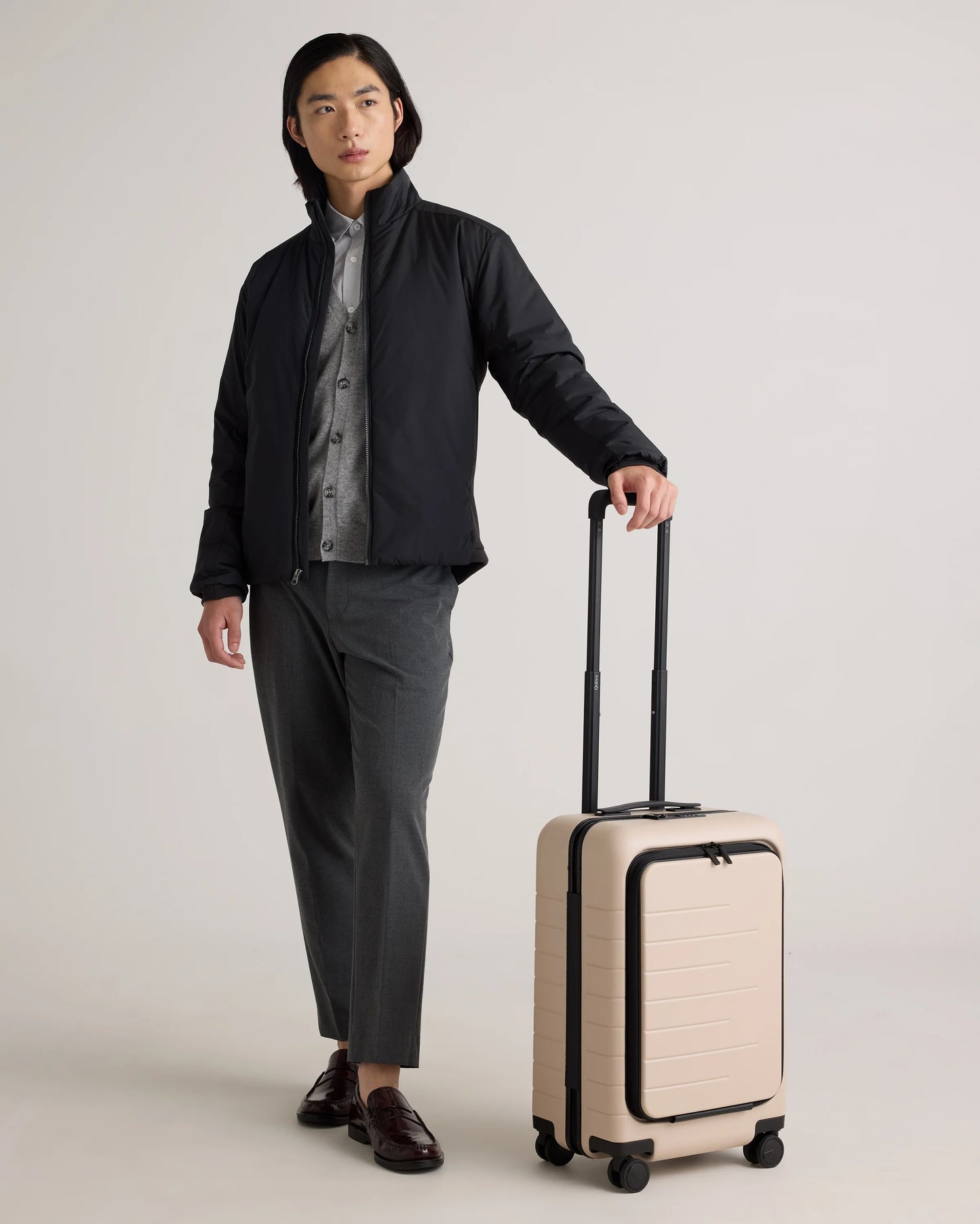 Front Pocket Carry-On Suitcase - One Size / Lavender