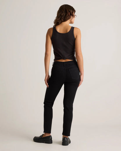 Luna Stretch Slim Straight Jeans - 24 / Black