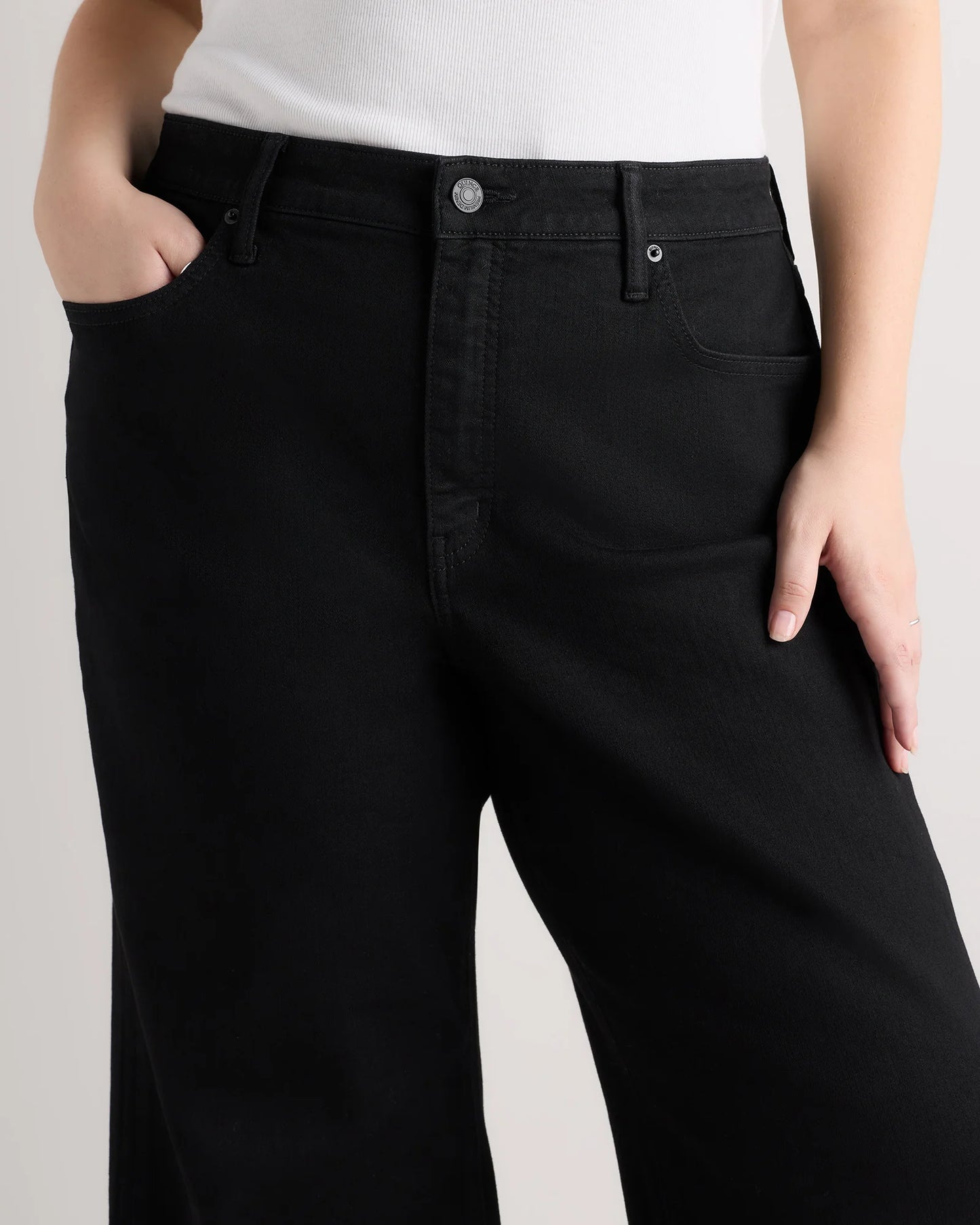 Bella Stretch Wide Leg Jeans - 33 / Midnight Blue