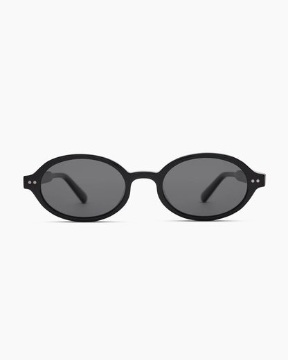 Mallorca Polarized Acetate Sunglasses - One Size / Black with Grey lens
