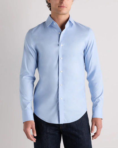 Organic Cotton Oxford Non-Iron Dress Shirt - S / Pale Blue