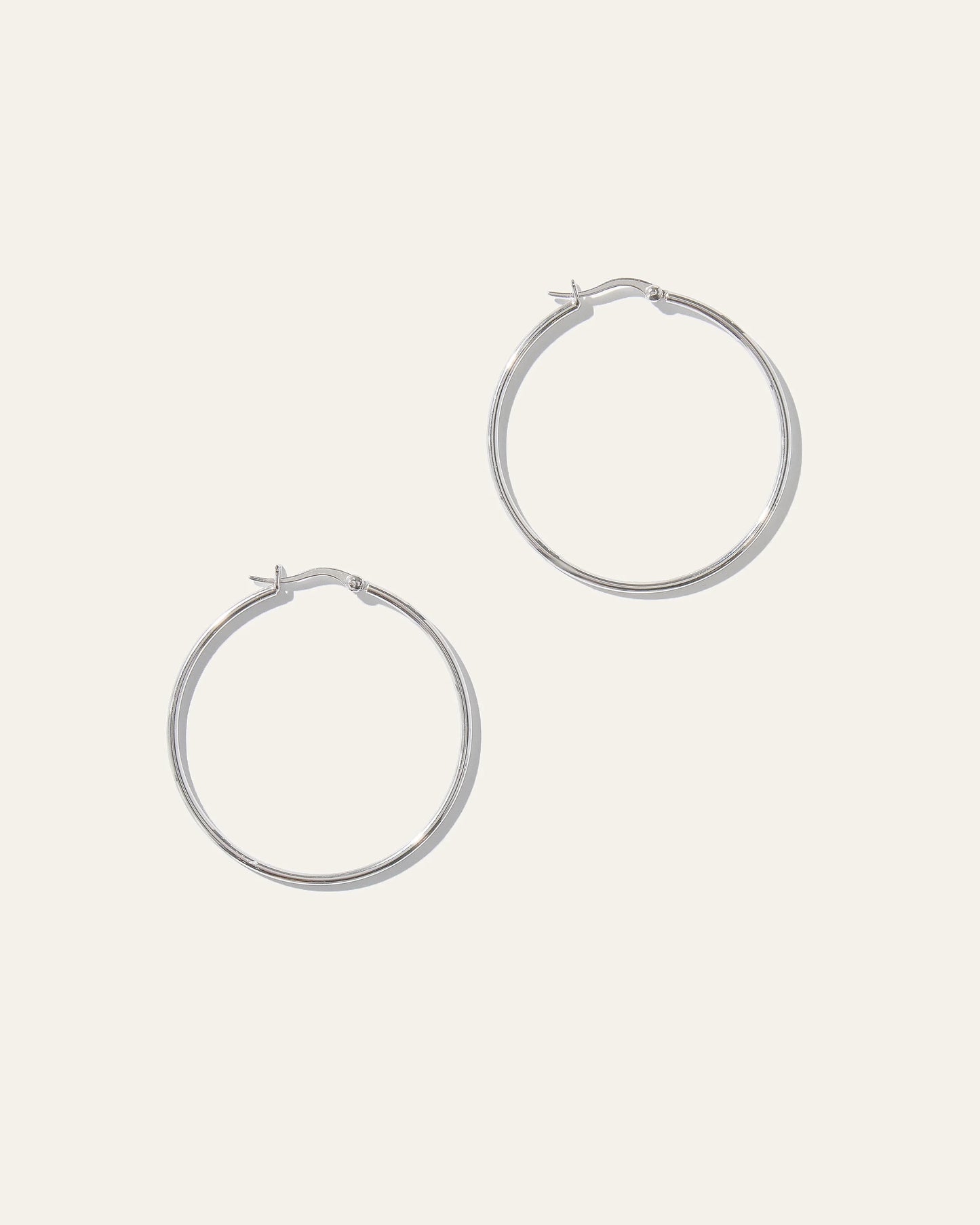 Silver Statement Hoops - One Size / Sterling Silver