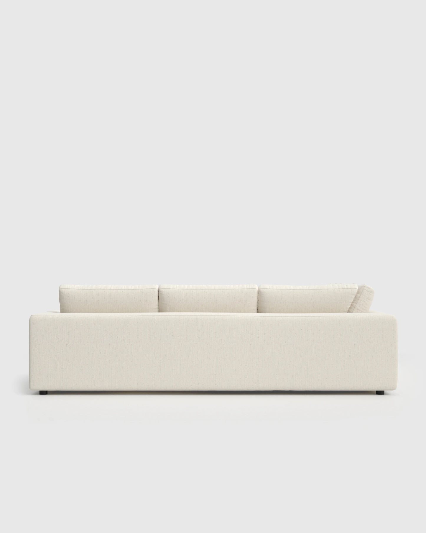 Ashford Deep Seat L Sectional in Performance Chenille Linen Blend - 119x119 / Sorrell
