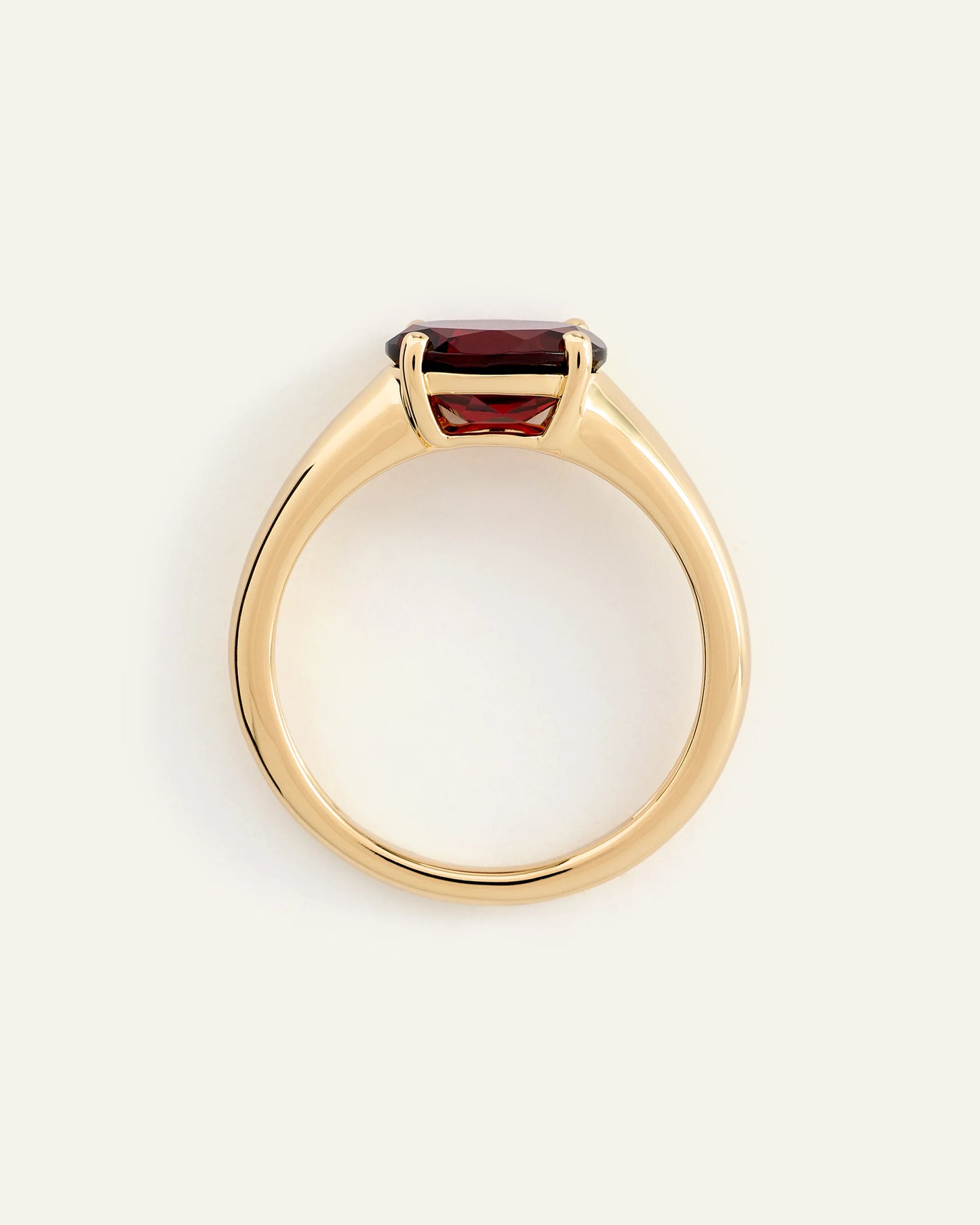 14K Gold Gemstone Vintage Inspired Ring - 4 / Yellow Gold