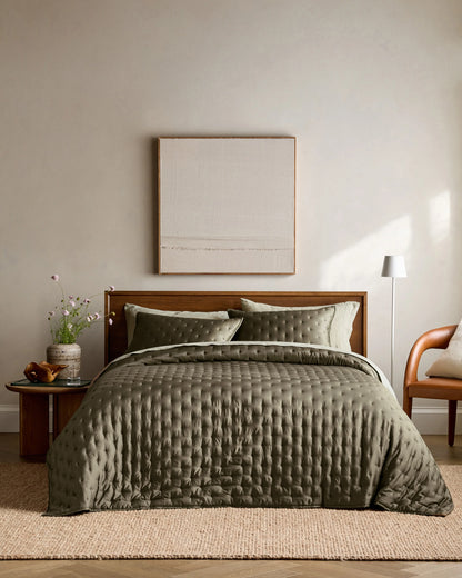 Bamboo Dream Quilt Set - Twin / Sage