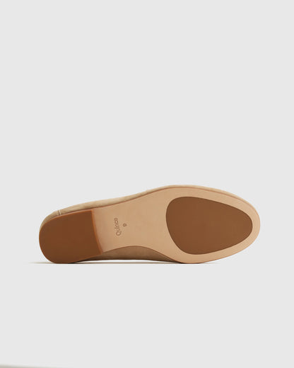 Italian Suede Penny Loafer - 5 / Almond
