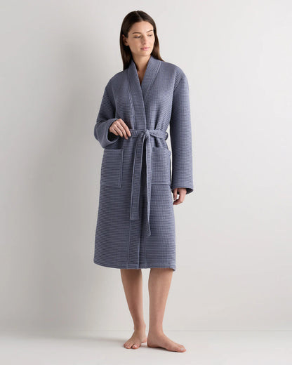 Organic Turkish Waffle Robe - XS / White