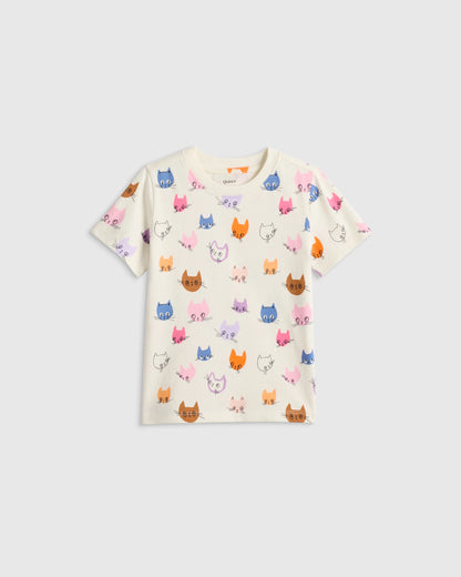 100% Organic Cotton Jersey Short Sleeve Tee - 2T / Dino Sketch