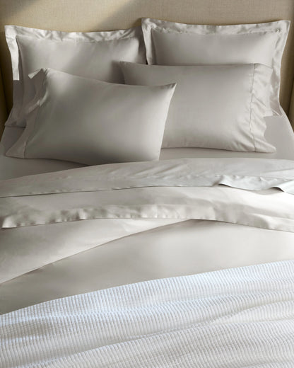 Signature Giza Cotton Sateen Pillowcase Set - Standard / White
