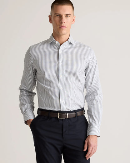 Organic Cotton Oxford Non-Iron Dress Shirt - S / Bold Black