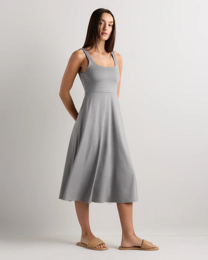 Flowknit Breeze Fit & Flare Dress - XS / Heather Green