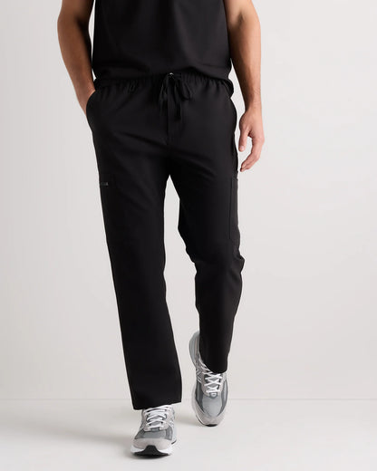 AeraFlex Scrub Cargo Pants - S / Bold Black