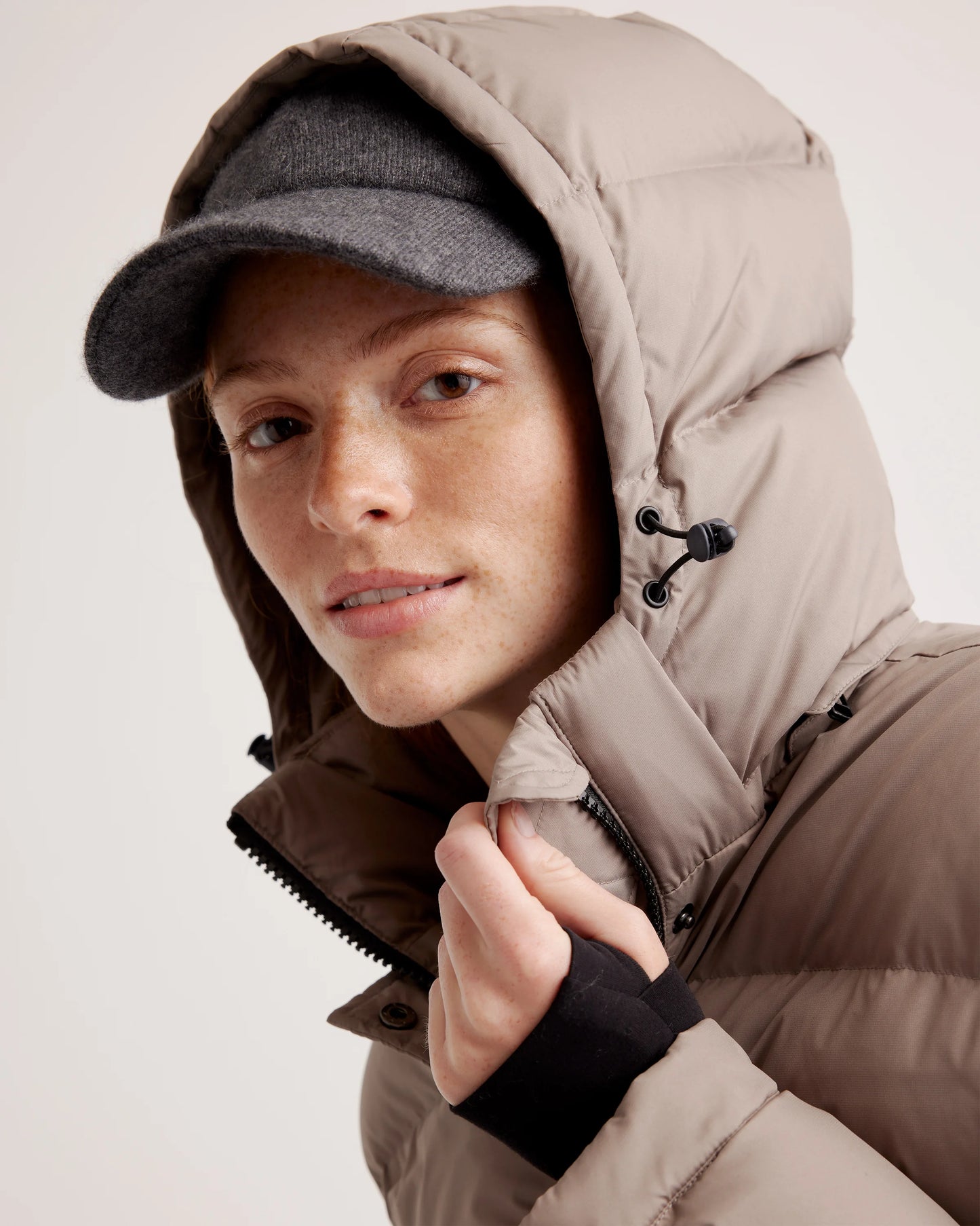 Responsible Down Cropped Puffer Jacket - XS / Shiny Black