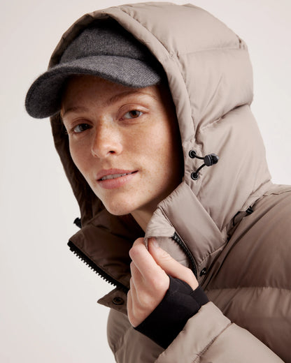 Responsible Down Cropped Puffer Jacket - XS / Shiny Black