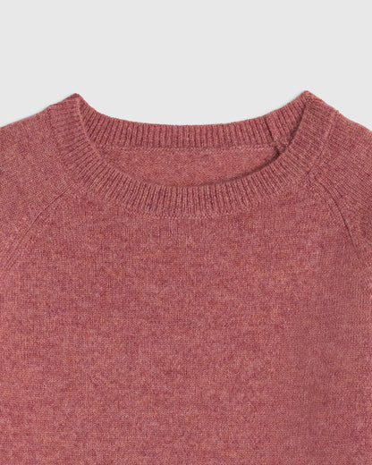 Washable Cashmere Crewneck Sweater - 2T / Forest Floor Green