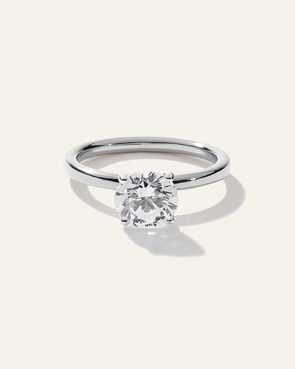 Lab Grown Diamond Round Comfort Fit Engagement Ring - 1.50ct - 4 / Yellow Gold