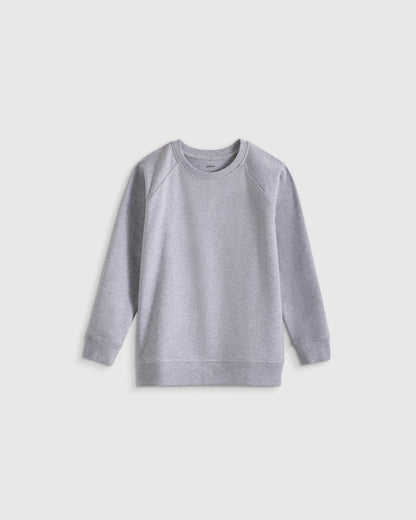 Organic Cotton French Terry Crew Neck Sweatshirt - 2T / Heart Graphic