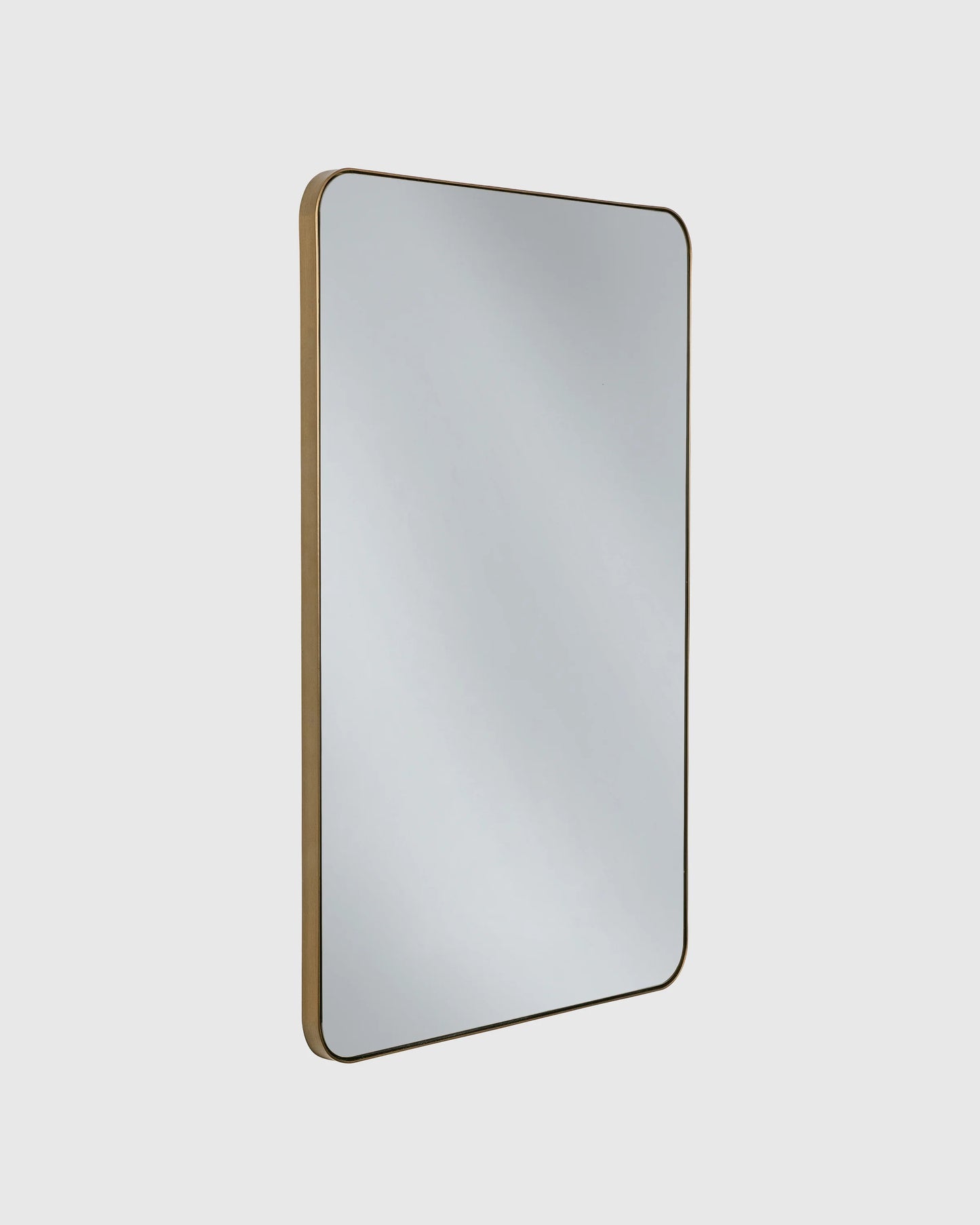 Rectangle Metal Framed Wall Mirror - One Size / Gold Metal Frame