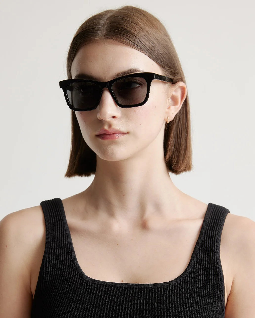 Luna Polarized Acetate Sunglasses - Narrow / Tan Tortoise with Brown Lens