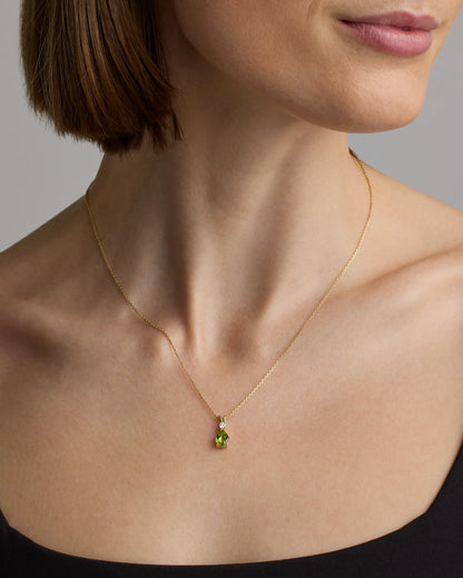 14K Gold Diamond & Semi-Precious Gemstone Drop Necklace - One Size / Yellow Gold