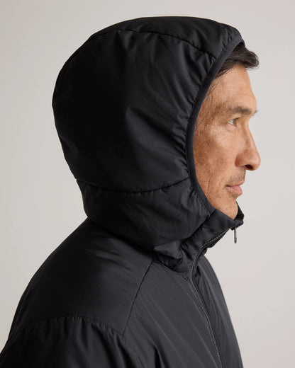 Hybrid Insulated Lightweight Hooded Jacket - S / Black