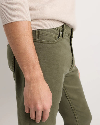 French Terry 5-Pocket Pants - Slim - 30X30 / Bayberry Olive