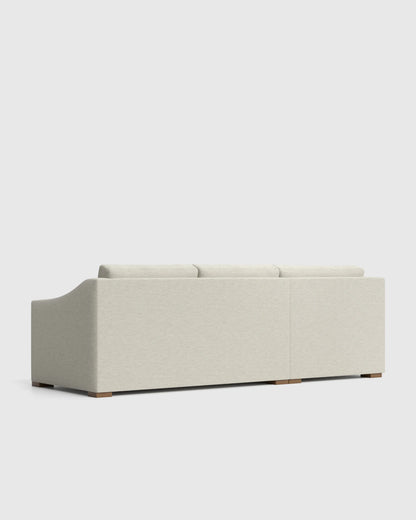Hollis Slope Arm L Sectional in Performance Basketweave - 110x110 / Flax