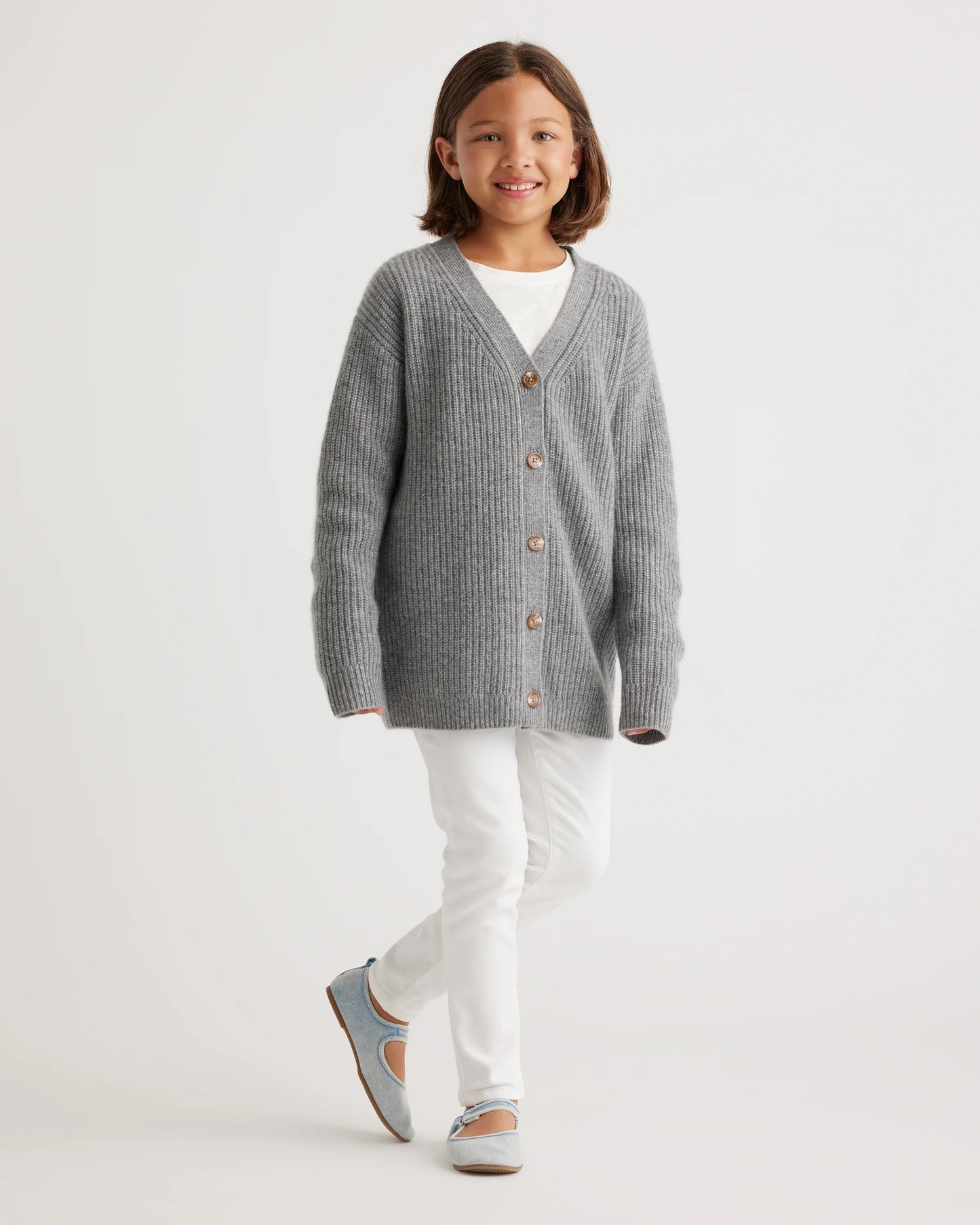 Washable Cashmere Oversized Fisherman Cardigan - 10 / Oatmeal