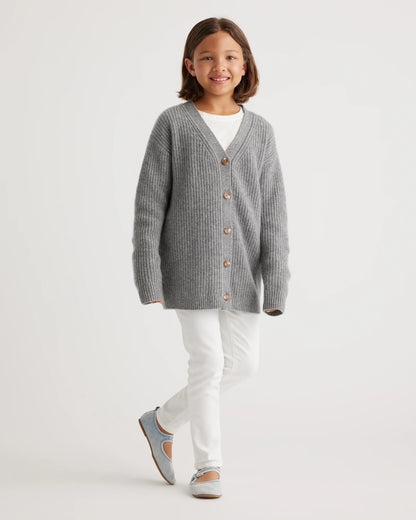 Washable Cashmere Oversized Fisherman Cardigan - 10 / Oatmeal