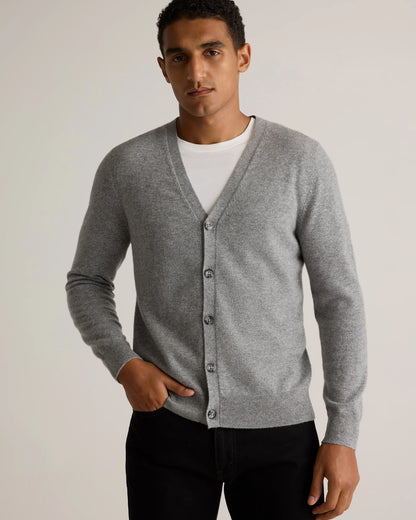 Mongolian Cashmere Cardigan Sweater - S / True Navy