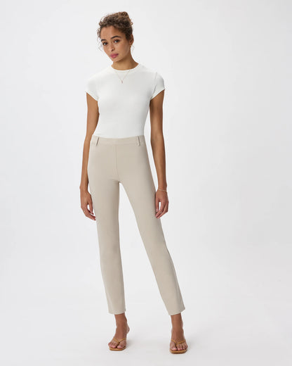 Ultra-Stretch Ponte Straight Leg Pants - XS / Morel Grey