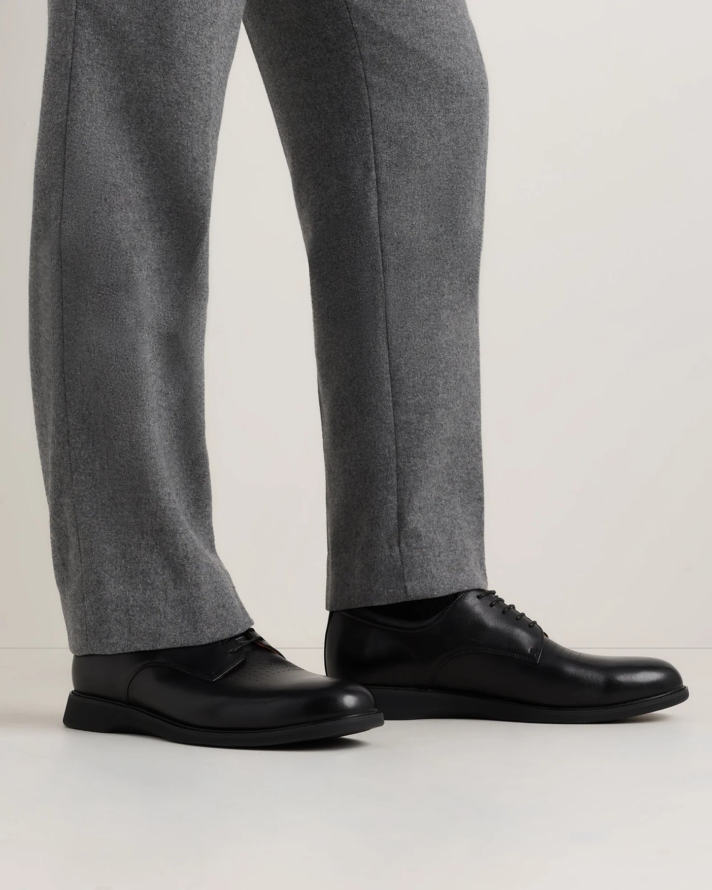 Hybrid Italian Leather Derby - 7 / Black