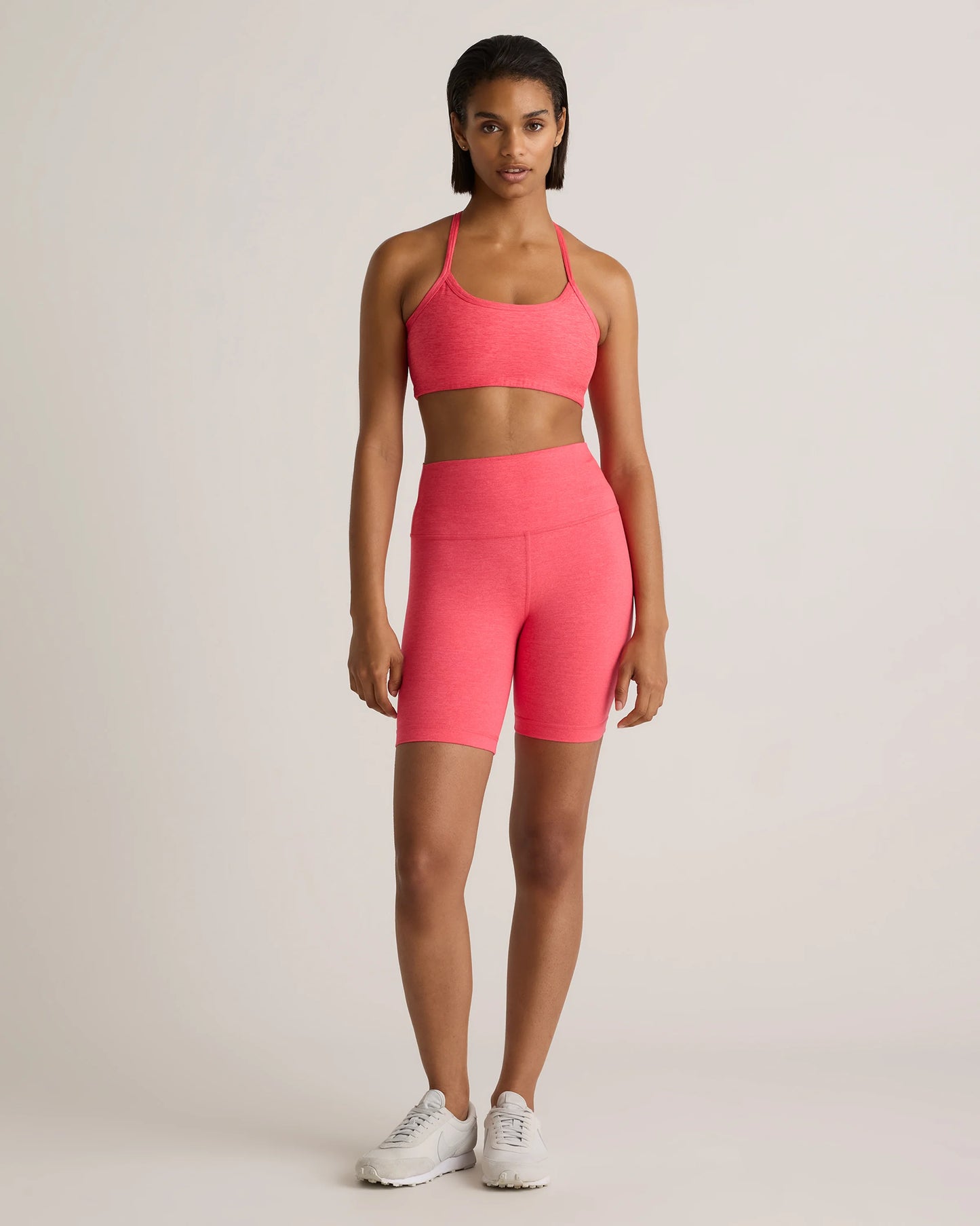 Ultra-Soft Scoop Neck Racerback Bra - XS / Heather Coral