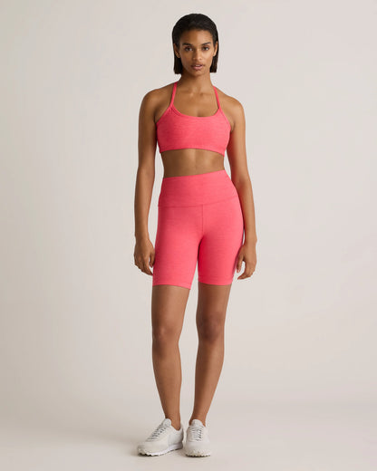 Ultra-Soft Scoop Neck Racerback Bra - XS / Heather Coral