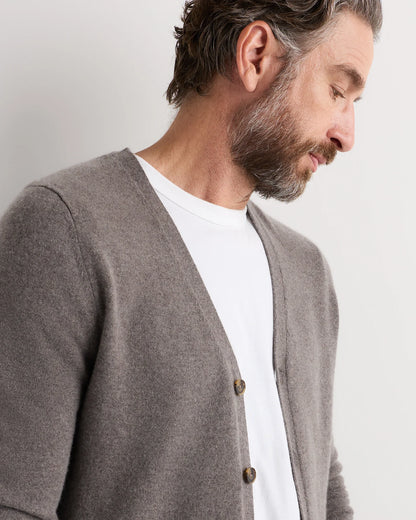 Mongolian Cashmere Cardigan Sweater - S / True Navy