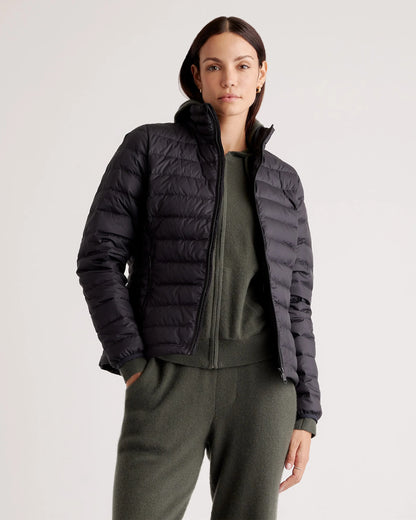 Lightweight Down Packable Puffer Jacket - XS / Black
