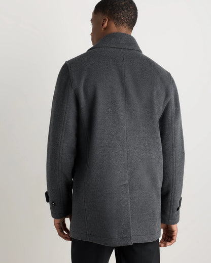 Wool Cashmere Peacoat - XS / Heather Charcoal