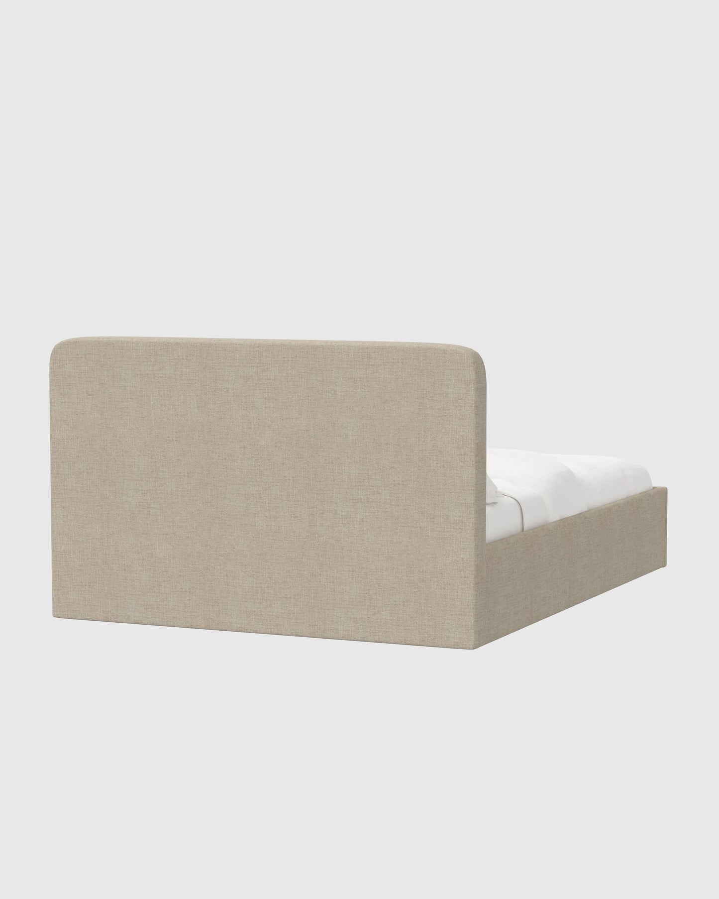 100% Linen Curved Bed - Full / Canvas