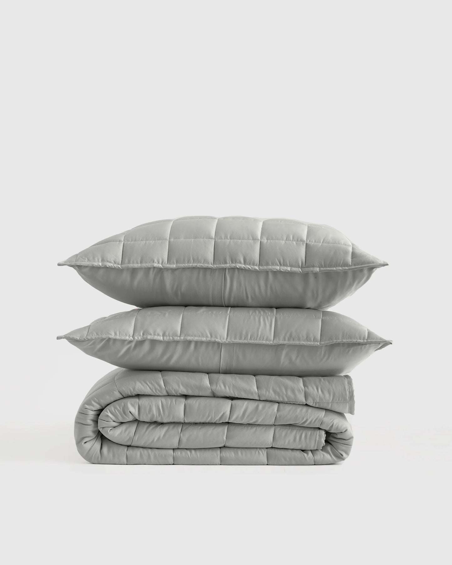 Bamboo Box Quilt Set - Twin / Sage