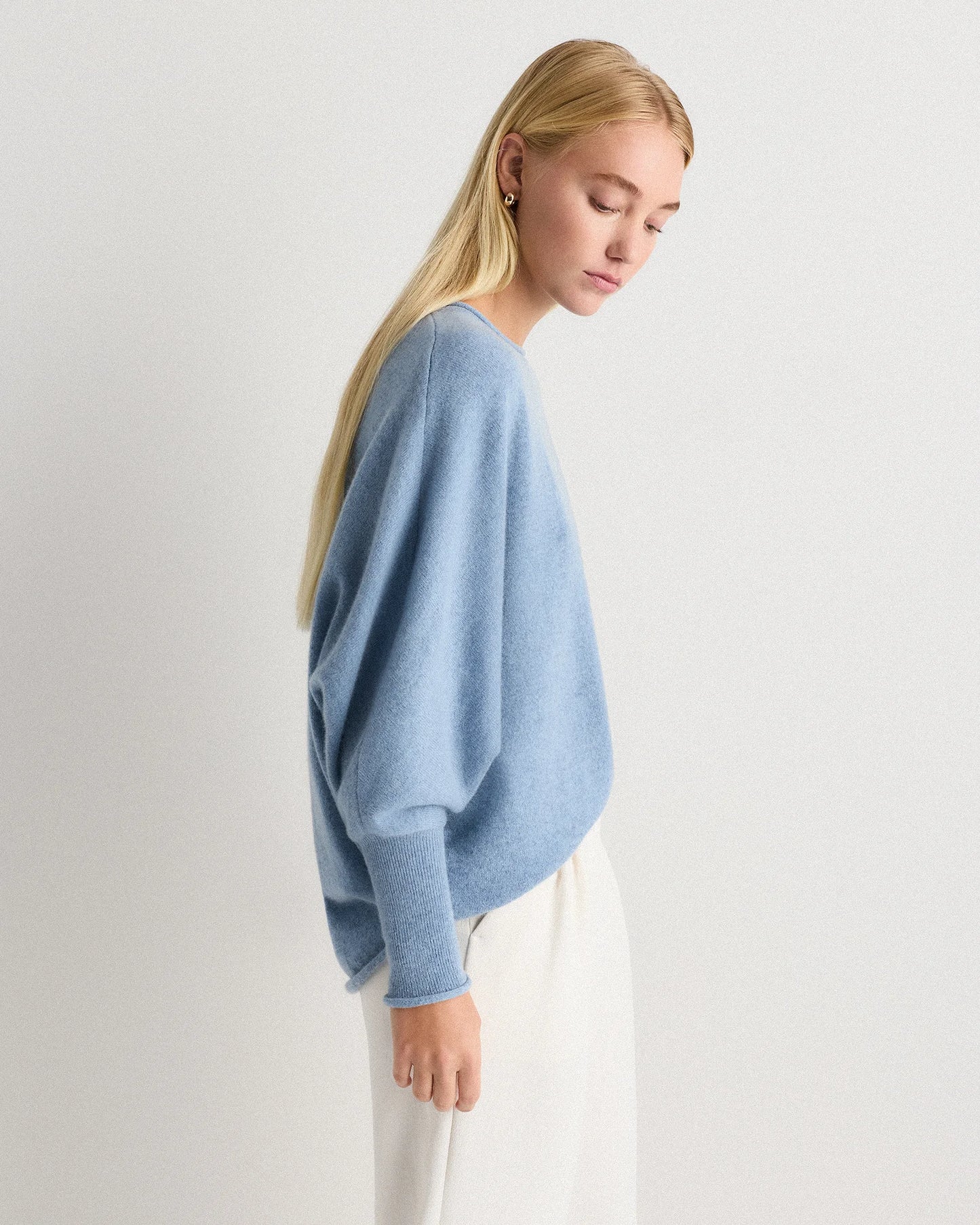 Mongolian Cashmere Batwing Sweater - S/M / Black