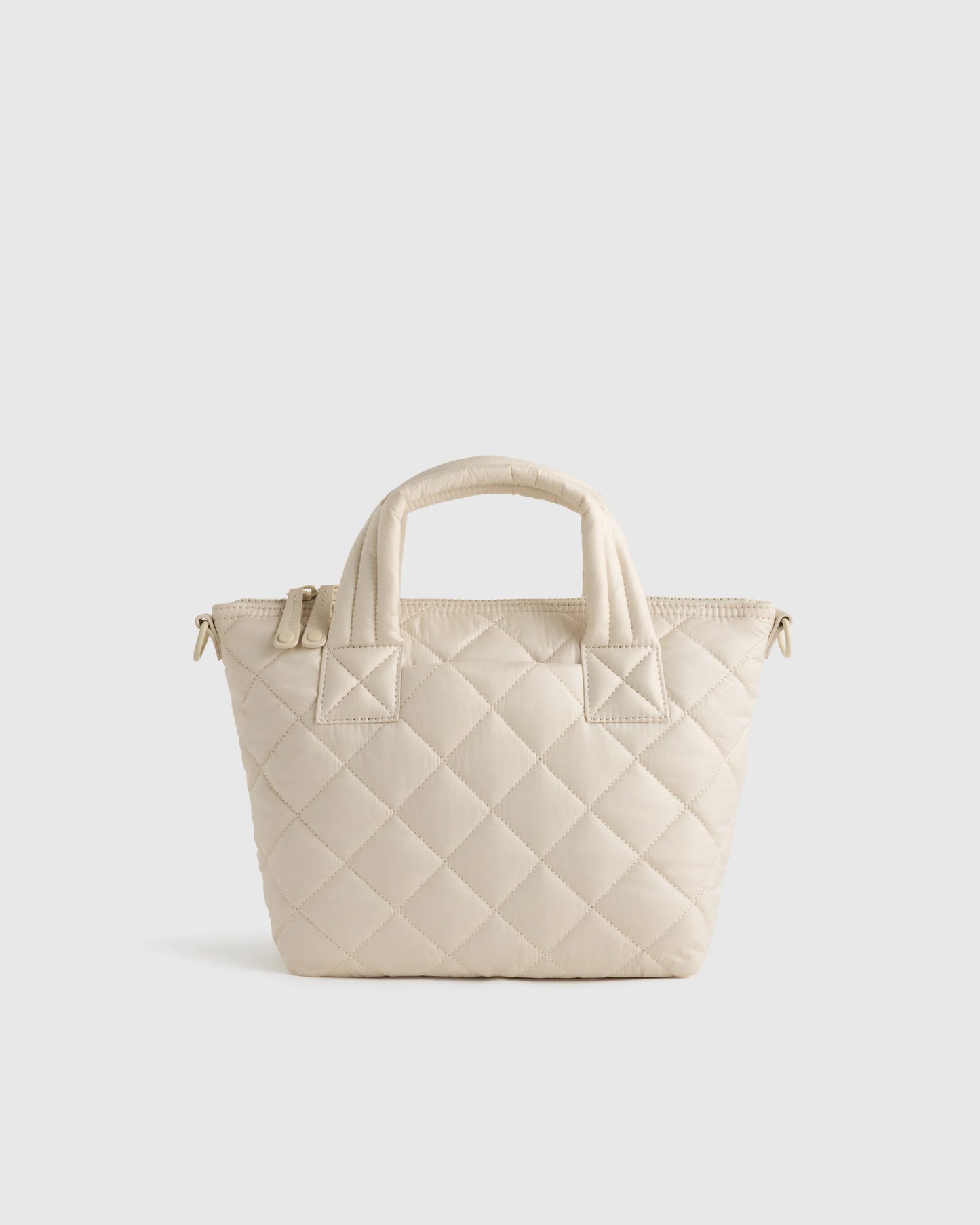 Transit Quilted Small Crossbody Tote - One Size / Taupe Brown