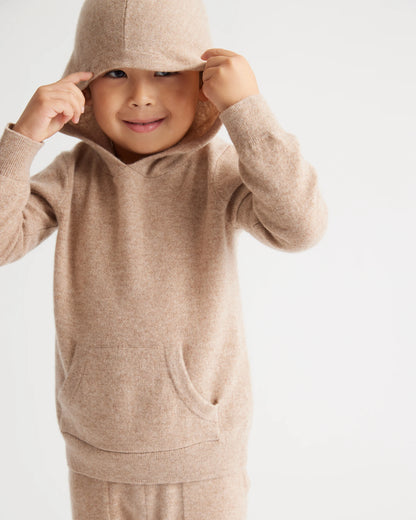 Washable Cashmere Hoodie - 2T / Oatmeal