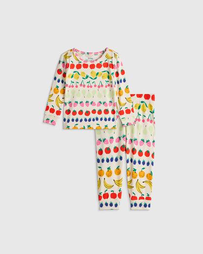 Bamboo Long Sleeve and Pant Pajama Set - 12-18M / Wildflower Dreams