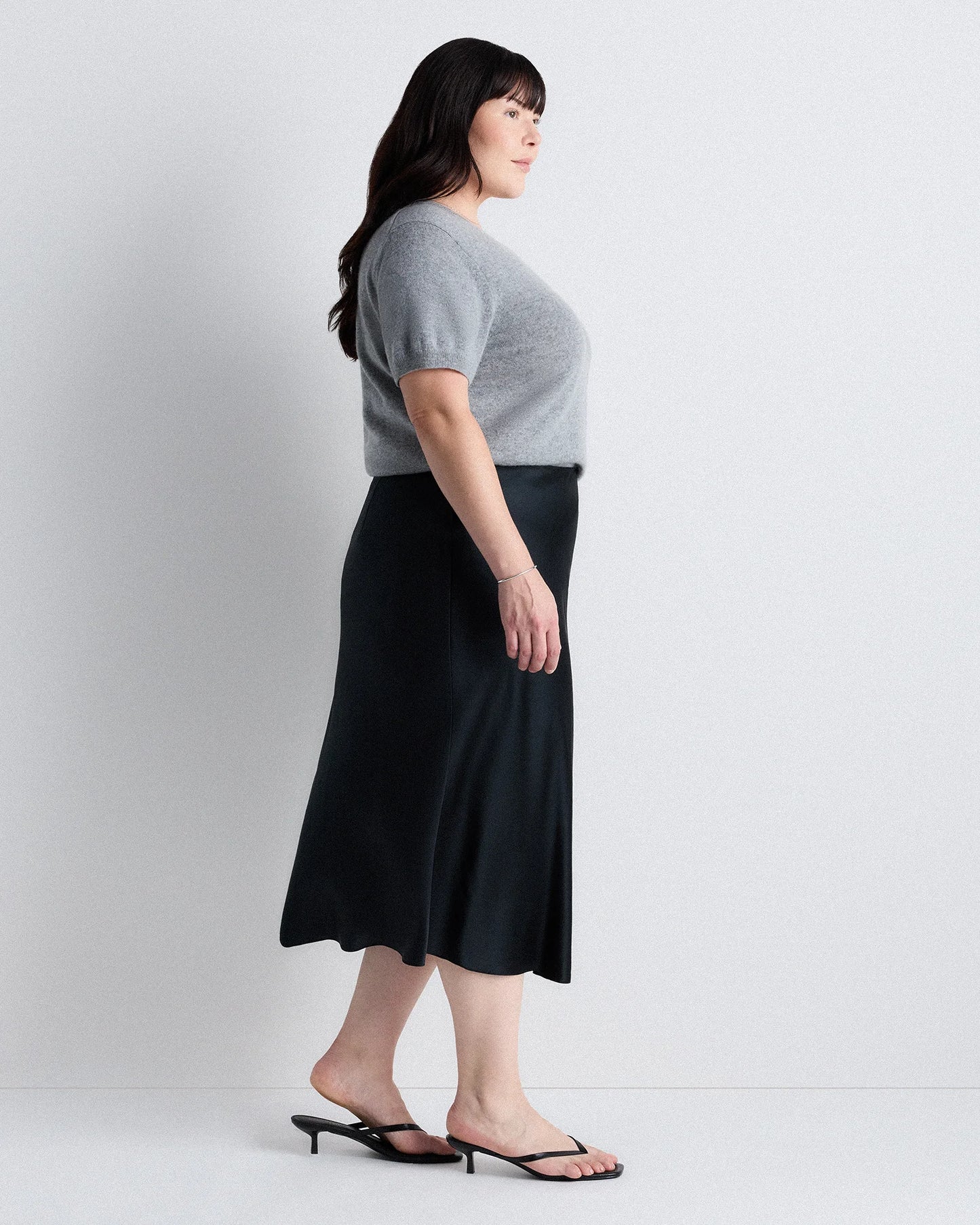 100% Washable Silk Skirt - 1X / Wine Tasting Red